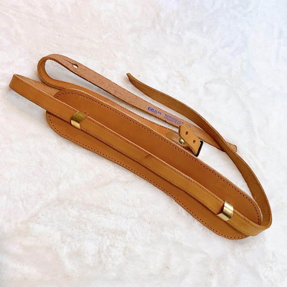 Gibson Leather Guitar Strap Vintage Style Adjustable Accessories brown E375