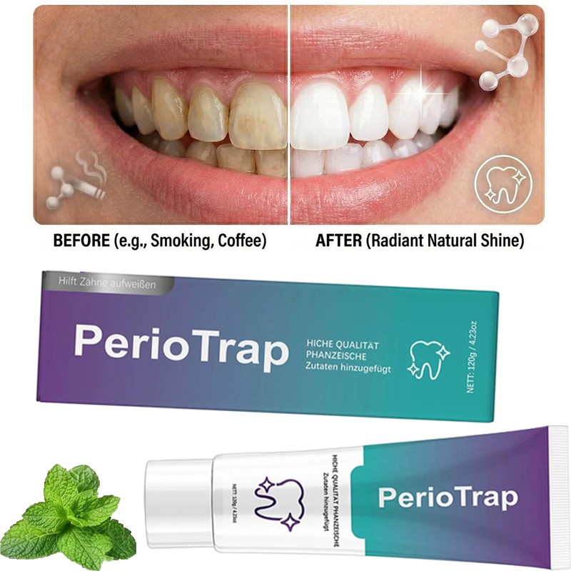 1-5PCS PerioTrap Mint Flavor Gum Toothpaste Cleaning Toothpaste Sensitive Teeth