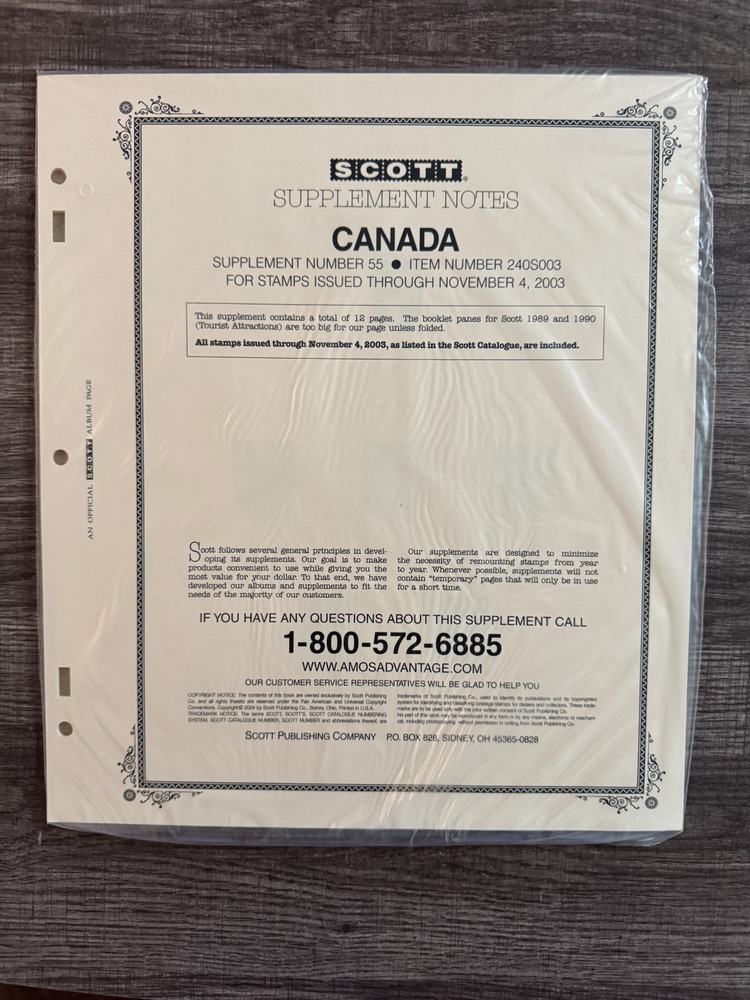 SCOTT - Canada - #55 - ALBUM SUPPLEMENT