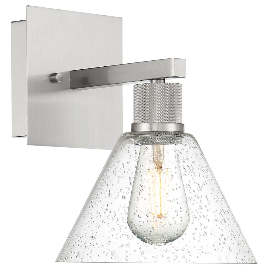 Access Lighting Port Nine Martini RLED Sconce, ST/Seed - 63143LEDDLP-BS-SDG