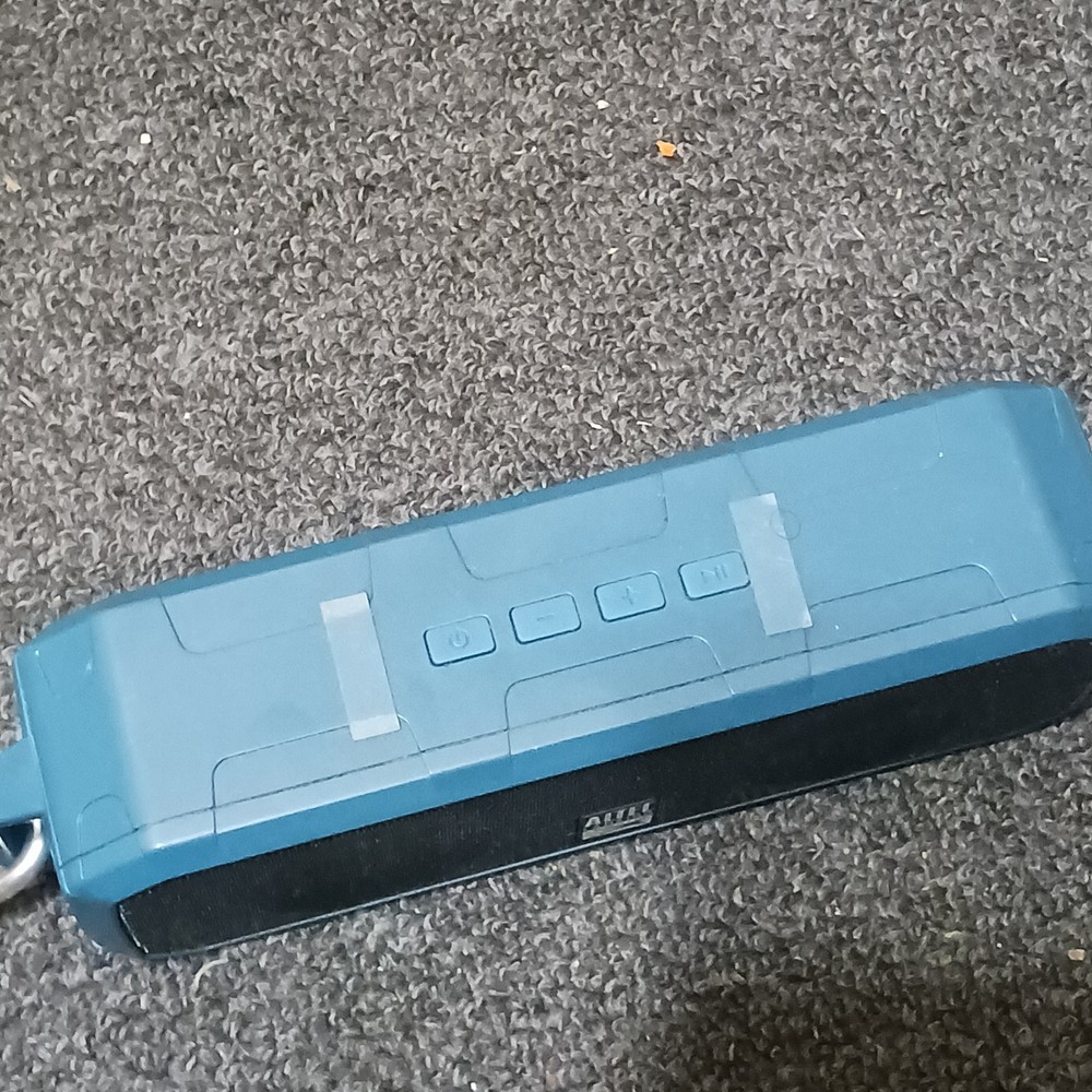 Altec Lansing Blue Bluetooth Boombox Portable Speaker
