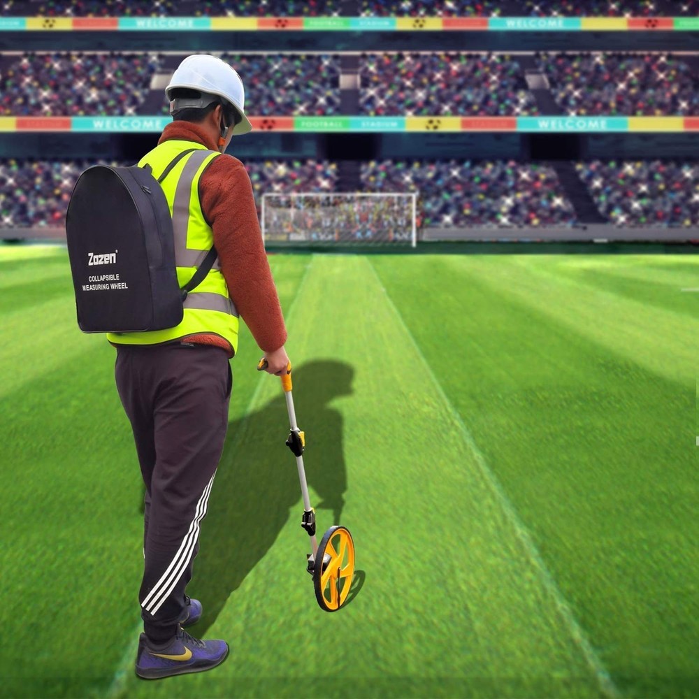 Innovative 10,000m Measuring Wheel - Foldable Design with Backpack, Easy Reset