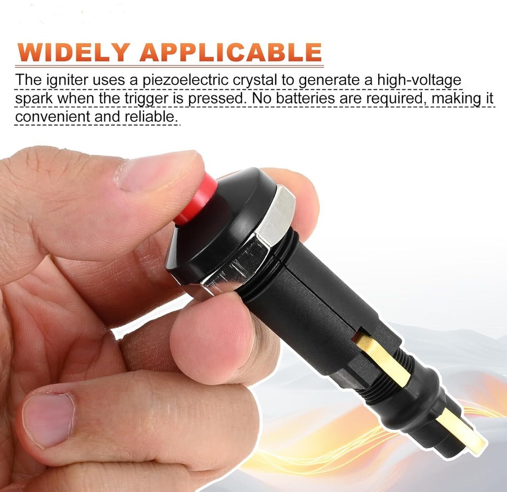 2pack Piezo Spark Ignition Potato Cannon Igniter Push Button BBQ Grill Igniter