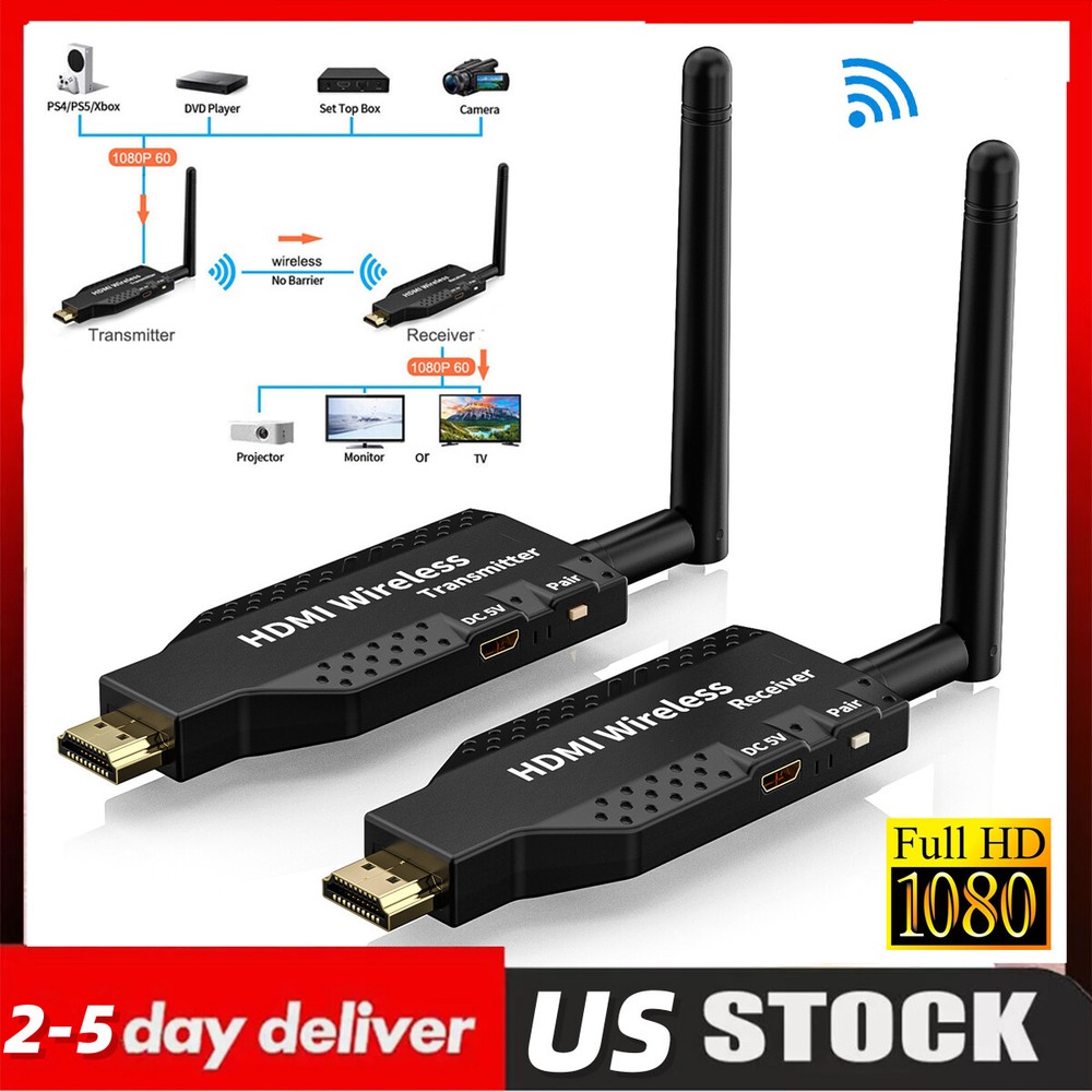 110M Wireless HDMI Video Transmitter & Receiver TV Stick Screen Share Extender