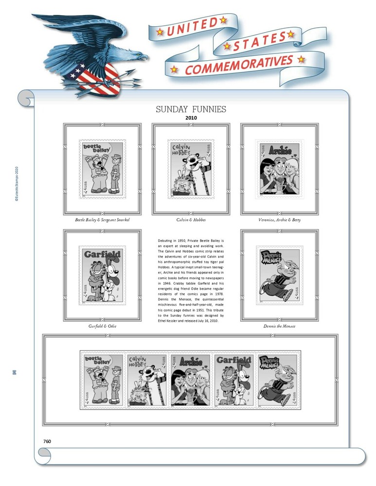 2010 U.S. Commemorative Singles COMPLETE Supplement (White Ace Alternative)