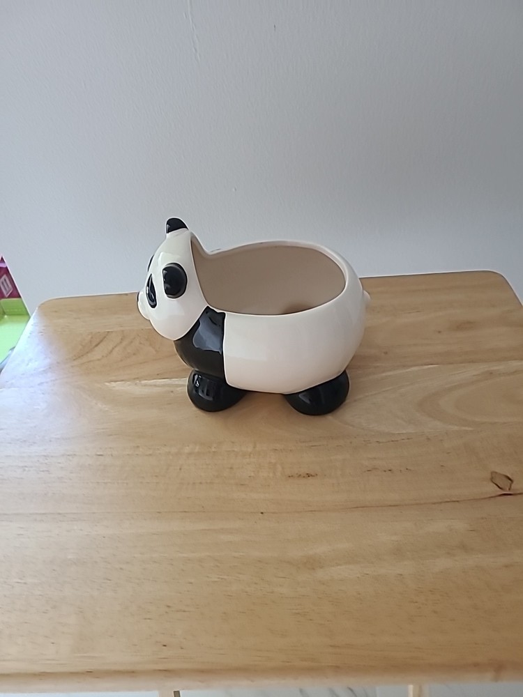 Ceramic Panda Desktop Or Counter Planter