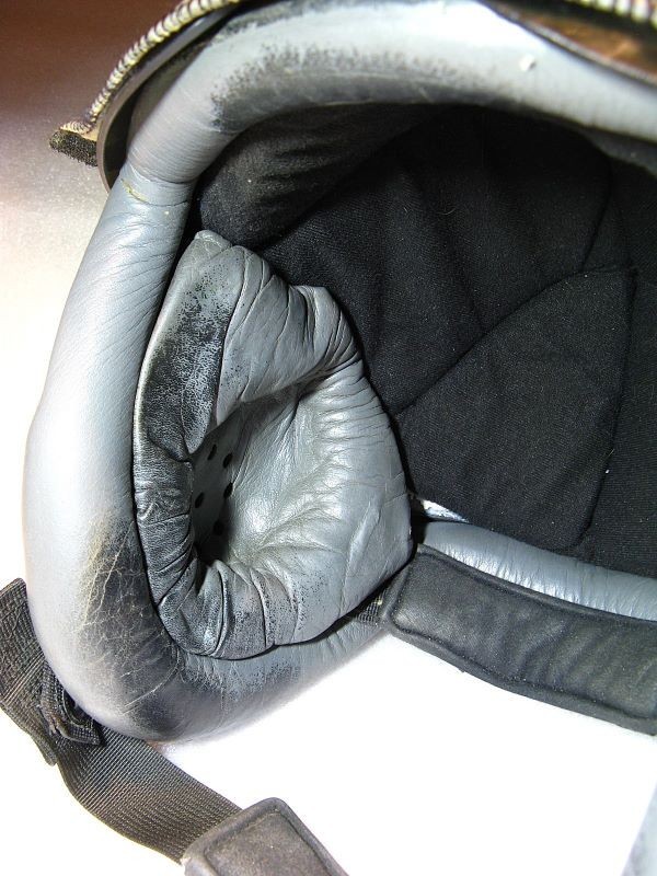 AUTHENTIC 90's GENTEX HGU-55/P PILOT FLIGHT HELMET w/ VISOR & COVER / MEDIUM