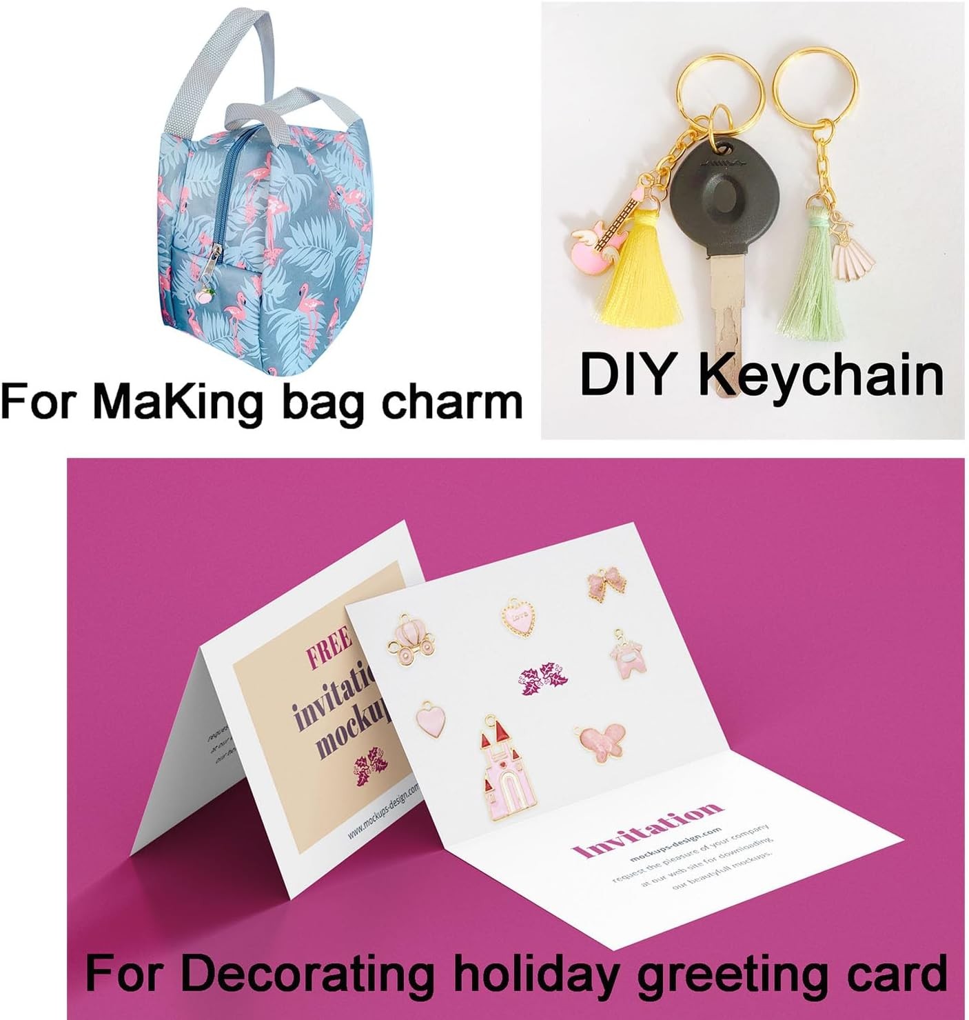 30pcs Mixed Enamel Charms Pendants for Jewelry Making Bulk lot Necklace Earrings