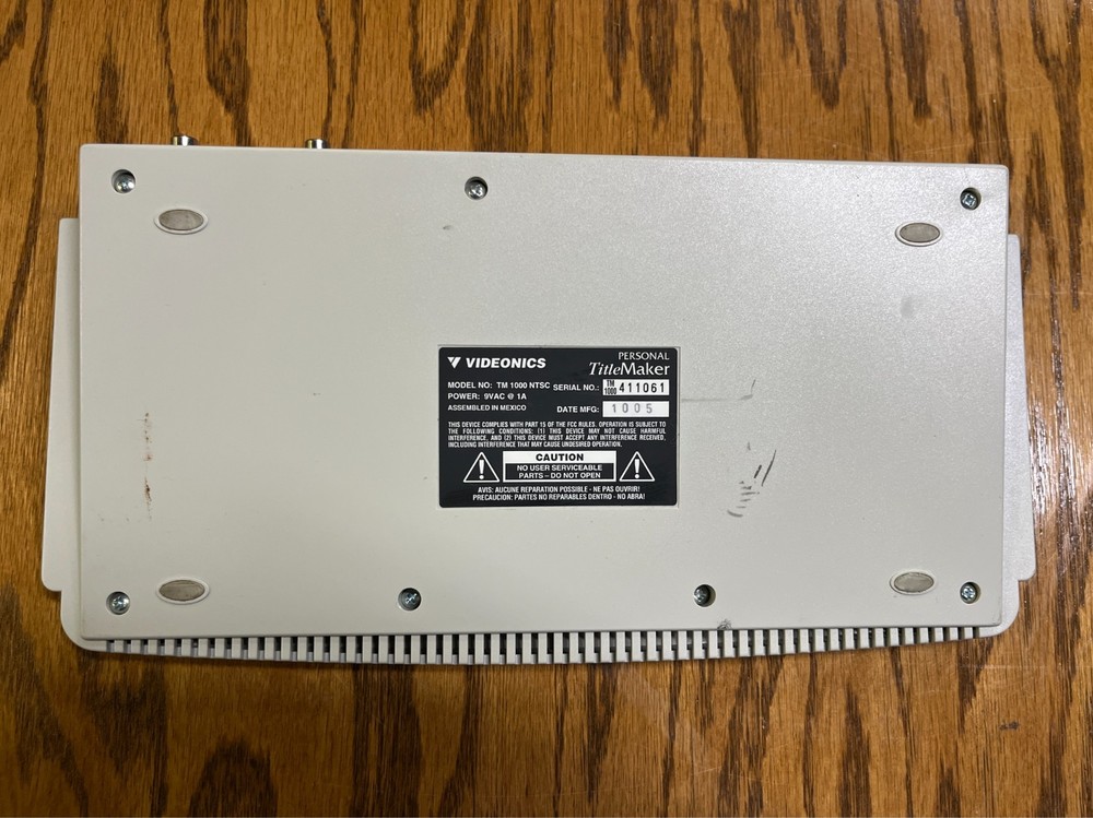 Videonics Titlemaker TM-1000