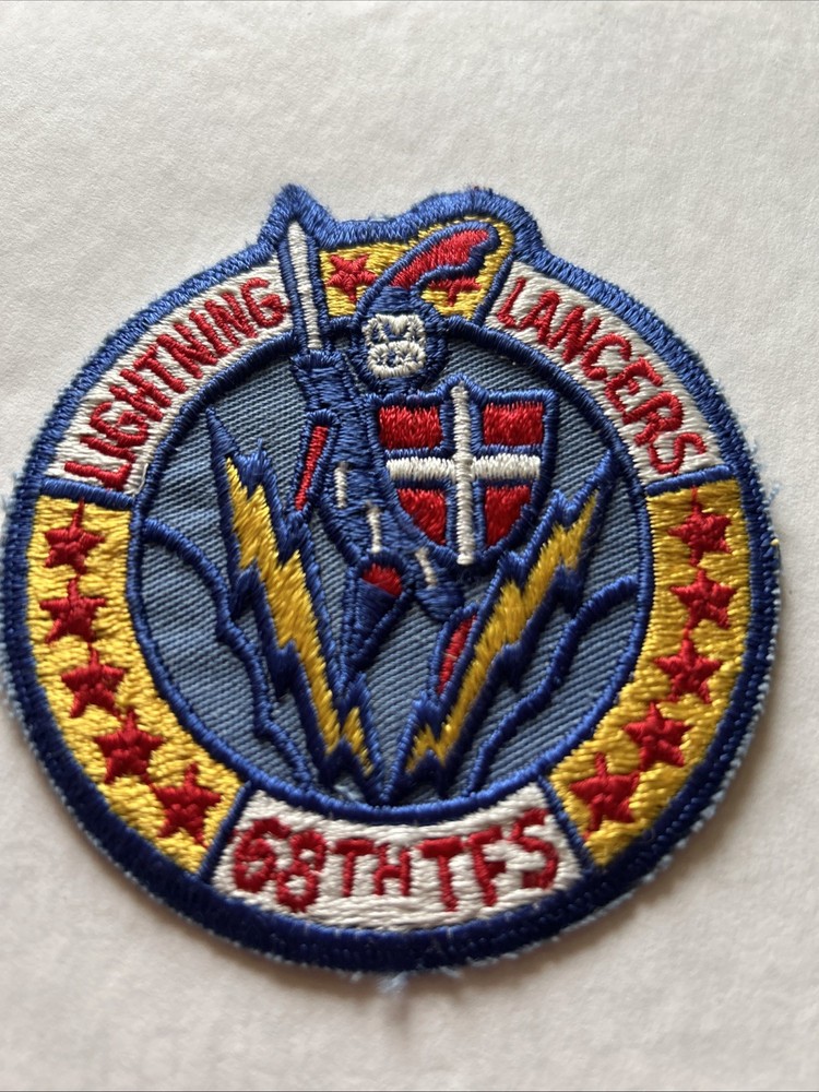 68th TFS Lightning Lancers Fighter Squadron Patch