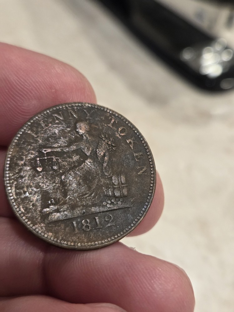 1812 Half Penny Token Lower Canada Quebec