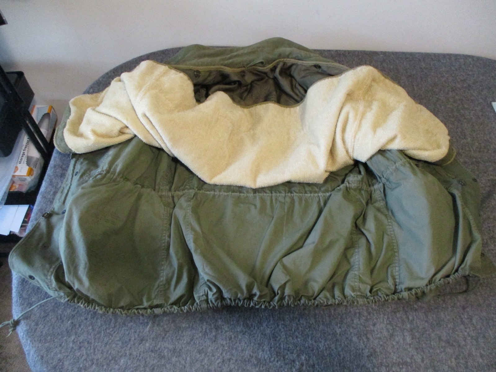 VINTAGE KOREA ISSUED HEAVY FIELD JACKET - SHELL (1952 Sz M) - LINER (1951 Sz L)