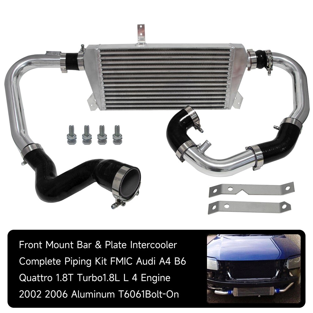 For Audi A4 1.8T Turbo B6 Quattro 2002-2006 New Front Mount Intercooler Kit