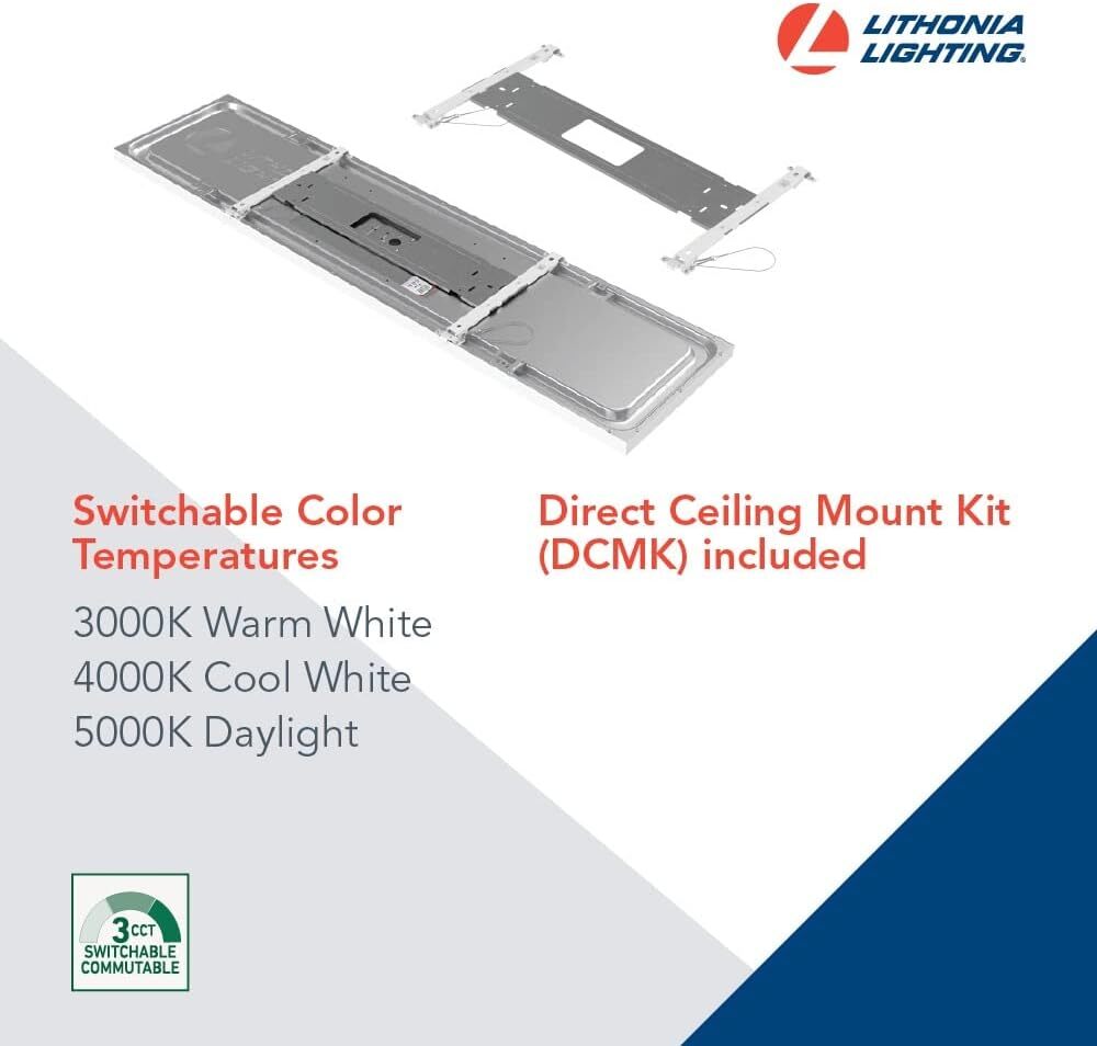 Lithonia CPANL 2x2 LED Flat Panel Light, 2 ft. by 2 ft. LED Light Panel, White