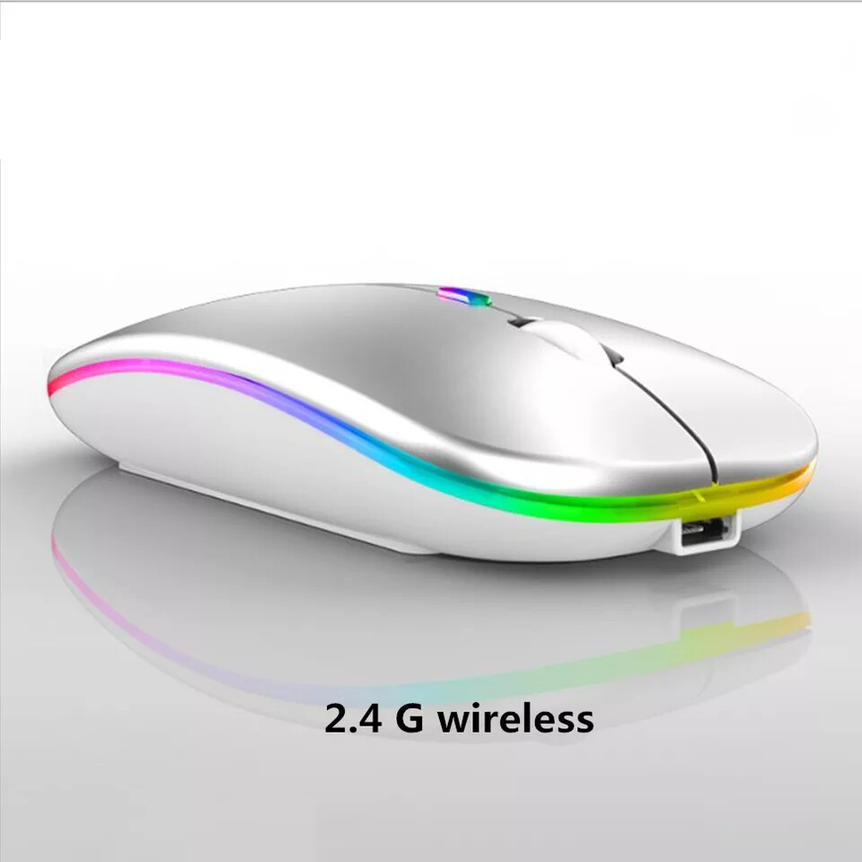 Wireless Mouse LED Rechargeable Mice