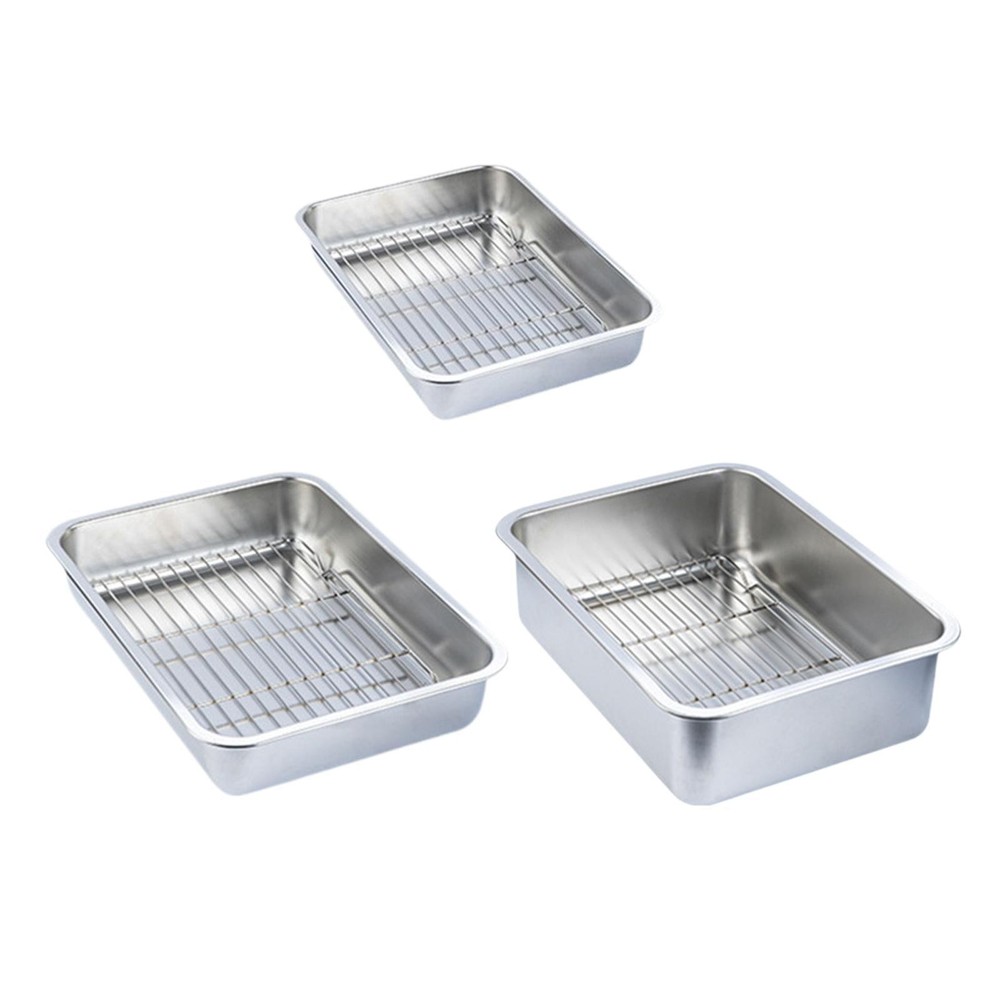 Baking Sheet with Rack Oven Tray with Mesh Rack for Cooking Cookie Sheets Sturdy