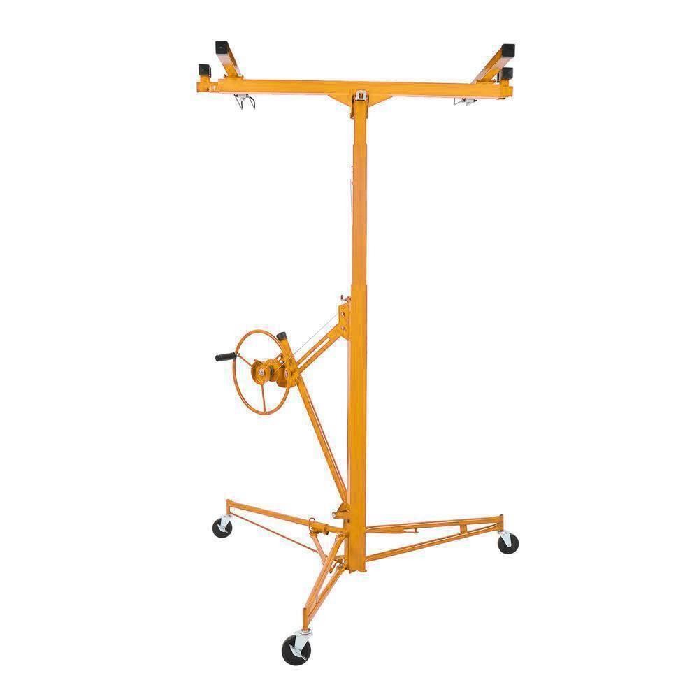 16FT Drywall Lift Plasterboard Panel Sheetrock Hoist Lifter Carrier Sturdy Steel