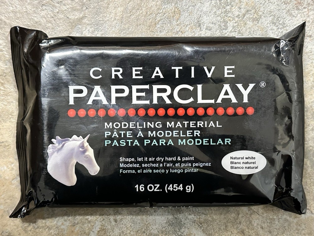 NEW & SEALED Creative Paper clay 8oz White
