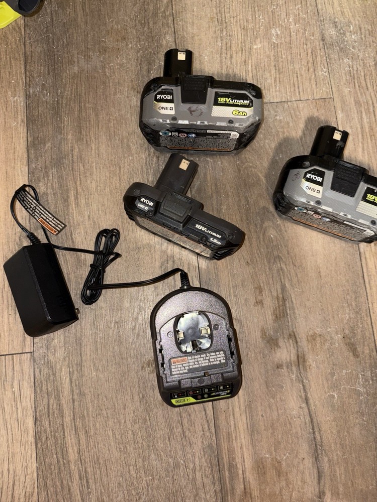 Ryobi ONE+ 18V Tool Bundle – 4 Tools, 3 Batteries, Charger, Bag