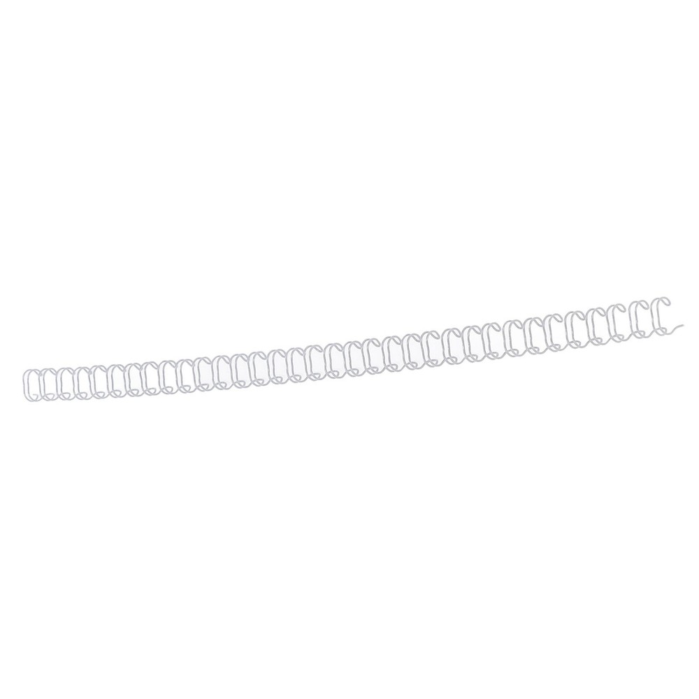 White 100X Double Loop Wire Binding Spine 6.4mm Diameter 34 Teeth 3:1 ScalE