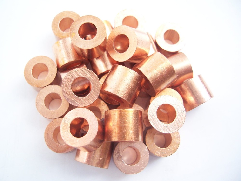 1000 Copper Stops for Wire Rope Cable,  3/64"