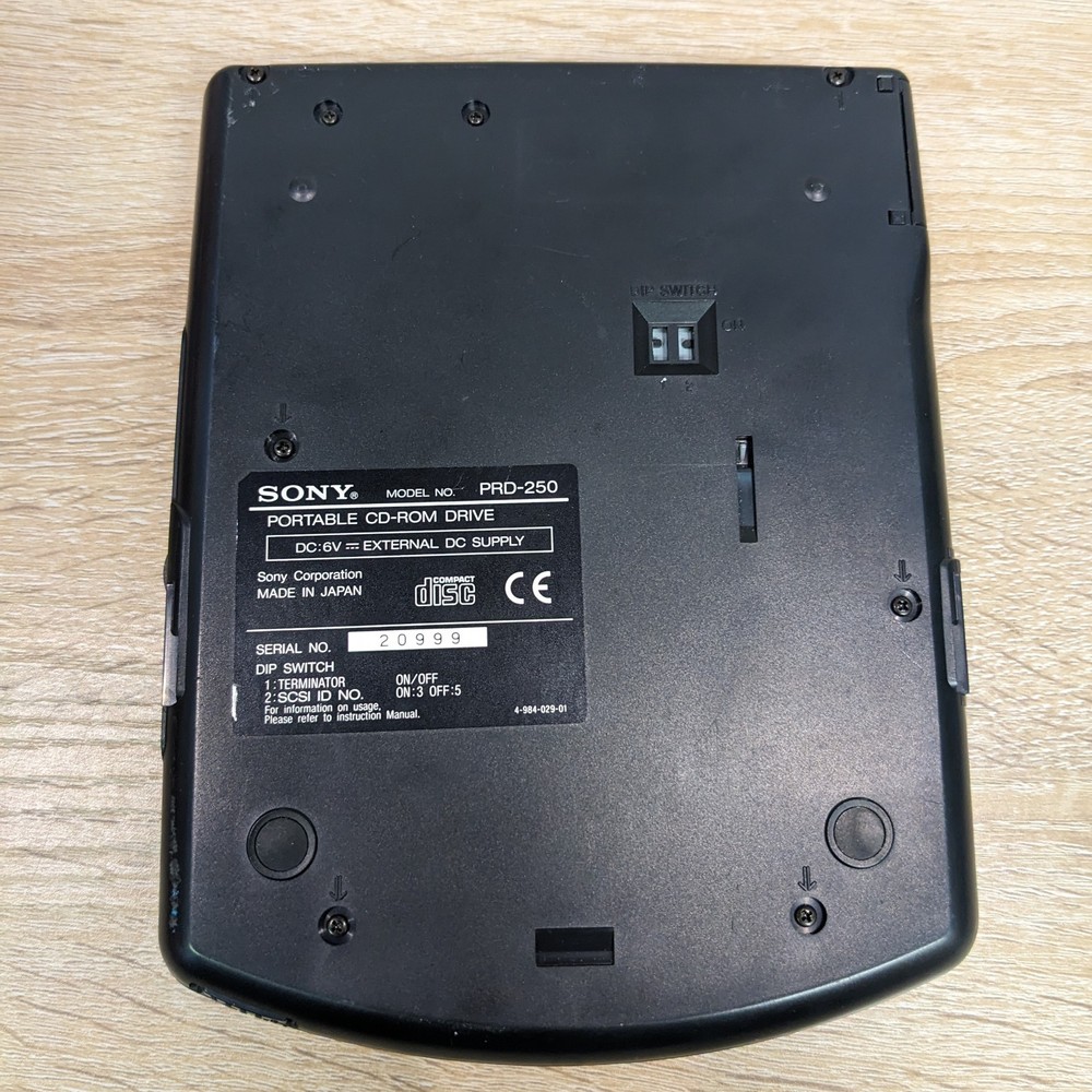 Sony CD-ROM/PLAYER Discman Portable MODEL PRD-250 Untested