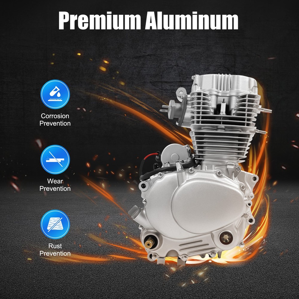 250cc Engine Motor, 4-stroke Single Cylinder Engine For 200cc 250cc Atv Models