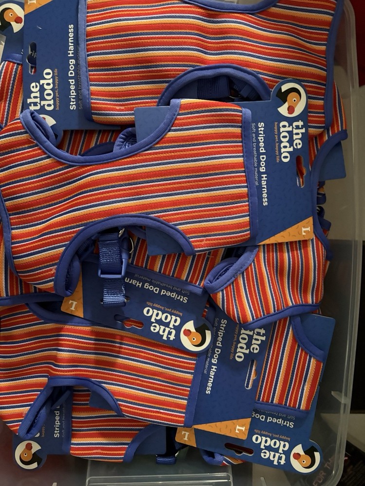 Dog Harness Size Large Striped 45 Individual Harness