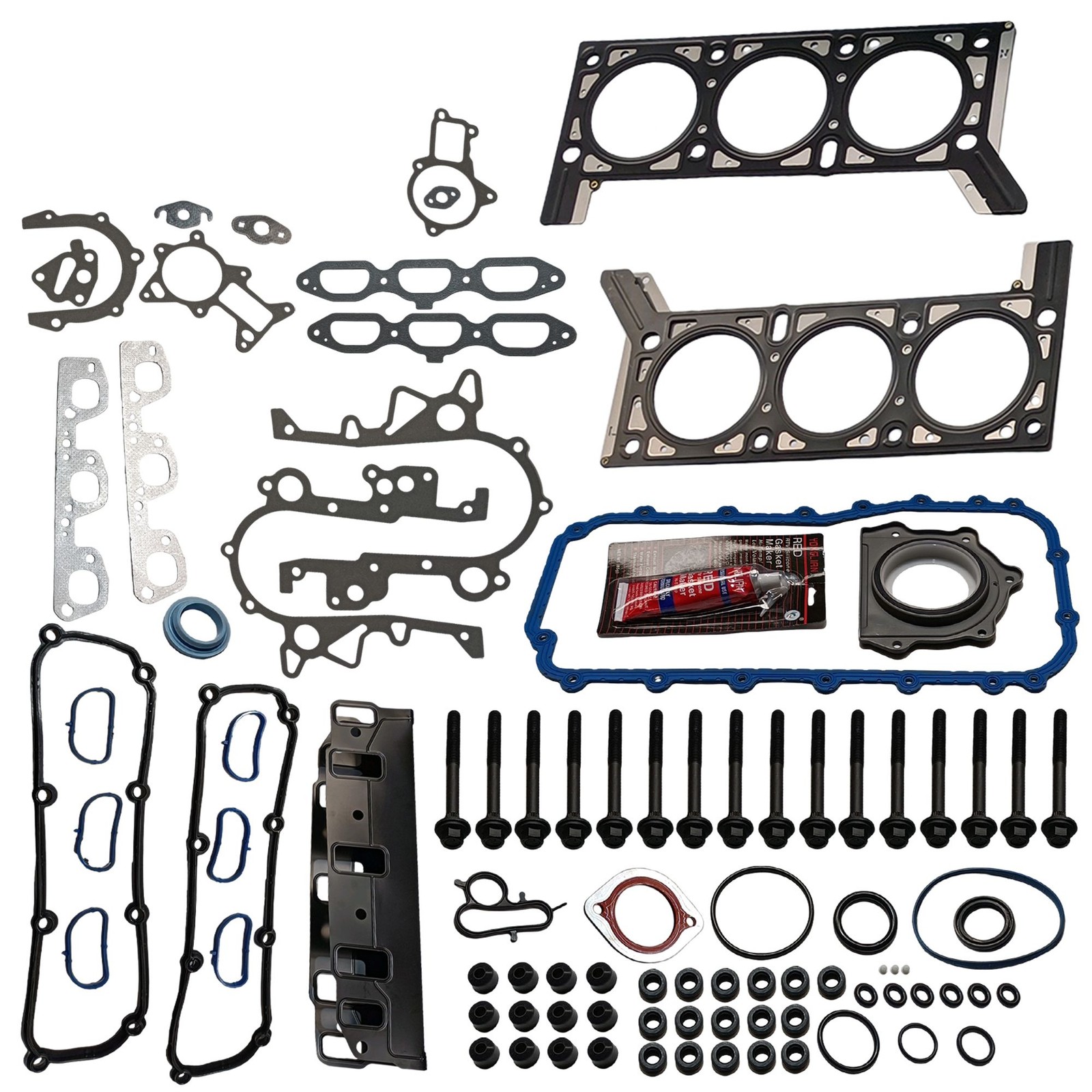 Full Gasket Set Head Bolts For 07-11 Jeep Wrangler 3.8L V6 OHV 12V HS26326PT