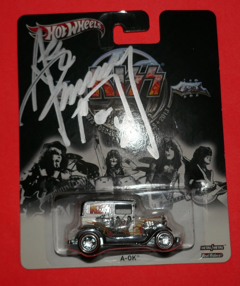 ACE FREHLEY autographed Hot Wheels KISS signed collectable!! JSA/COA TRUE 1/1
