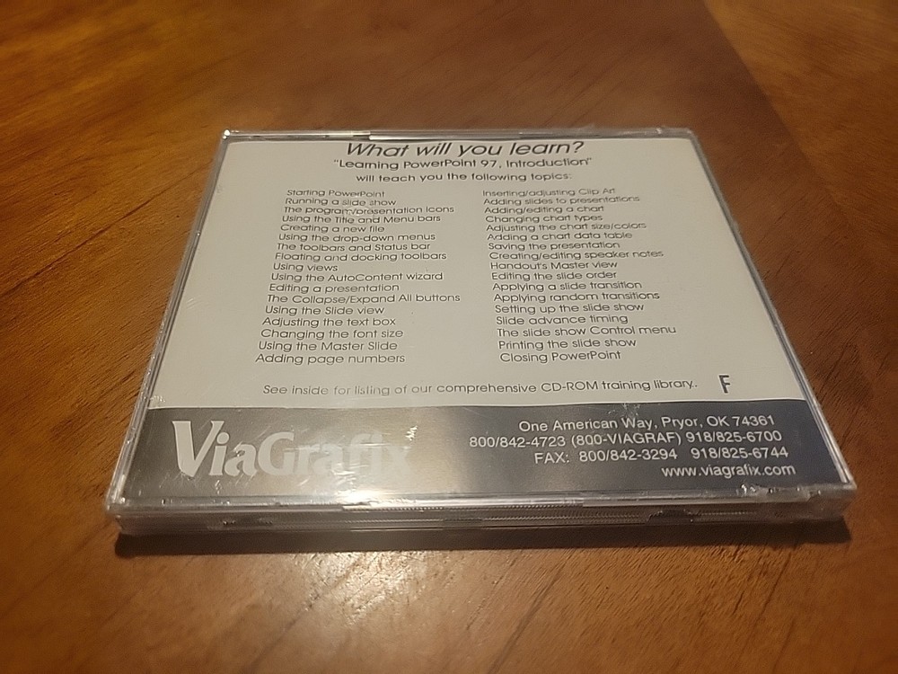 Learning PowerPoint 97 Introduction CD Rom Tutorial For Windows SEALED