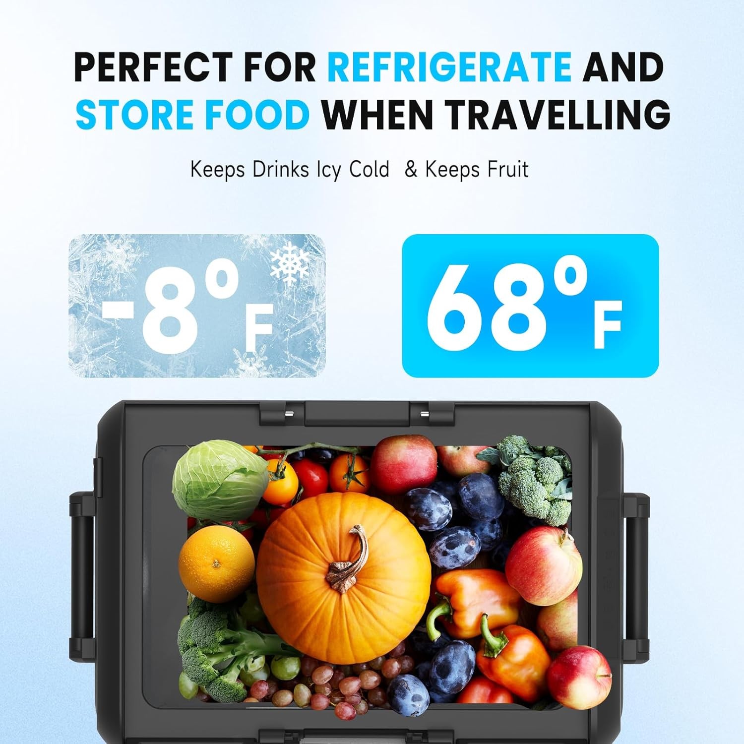 12 Volt Car Refrigerator Portable Freezer Fridge Car Compressor Refrigerator