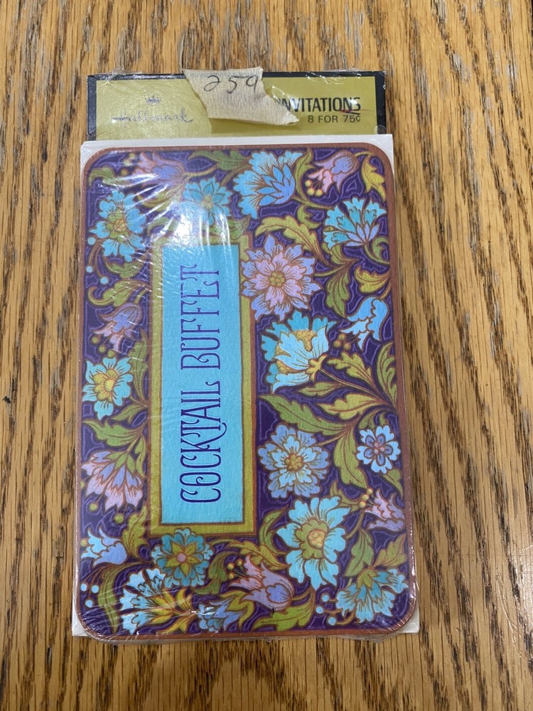 Vintage Hallmark Invitations Cocktail Buffet 8 Unopened