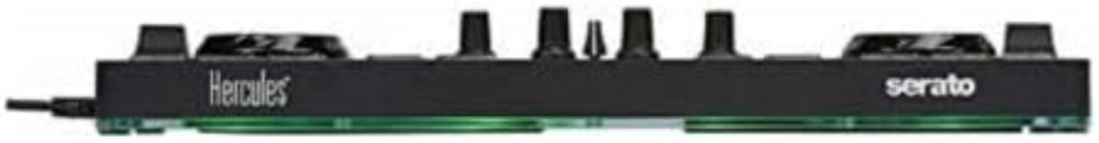 Lightweight DJ Controller with Pressure-Sensitive Jog Wheels & LED Lighting