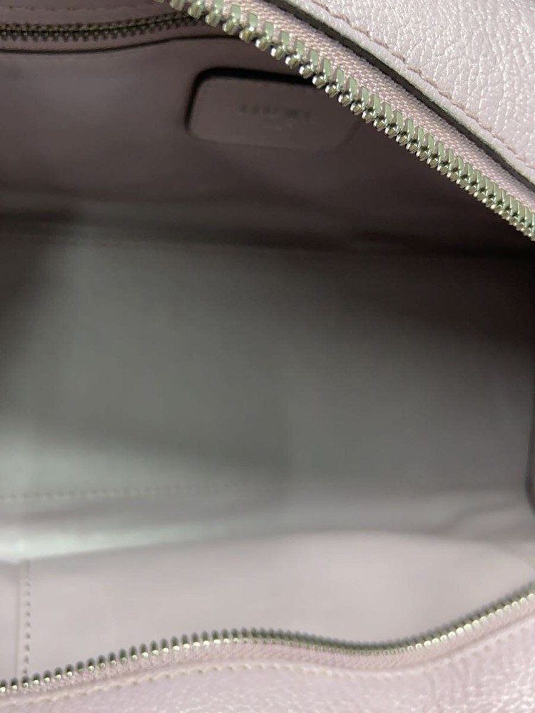 LOEWE handbag leather Pink Used