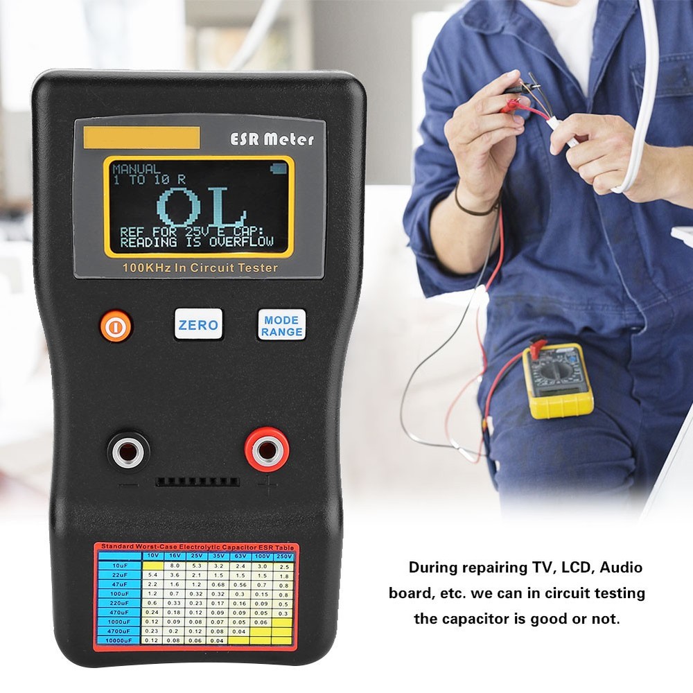 MESR-100 Auto Ranging Capacitance Meter For TV Repair