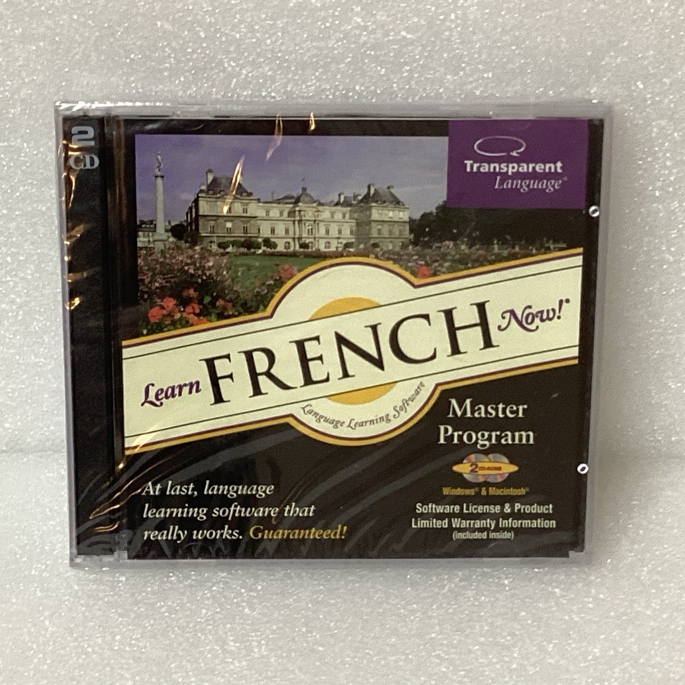 Learn French Now! Master Program 2 CD-ROM by Transparent Language Win/Mac