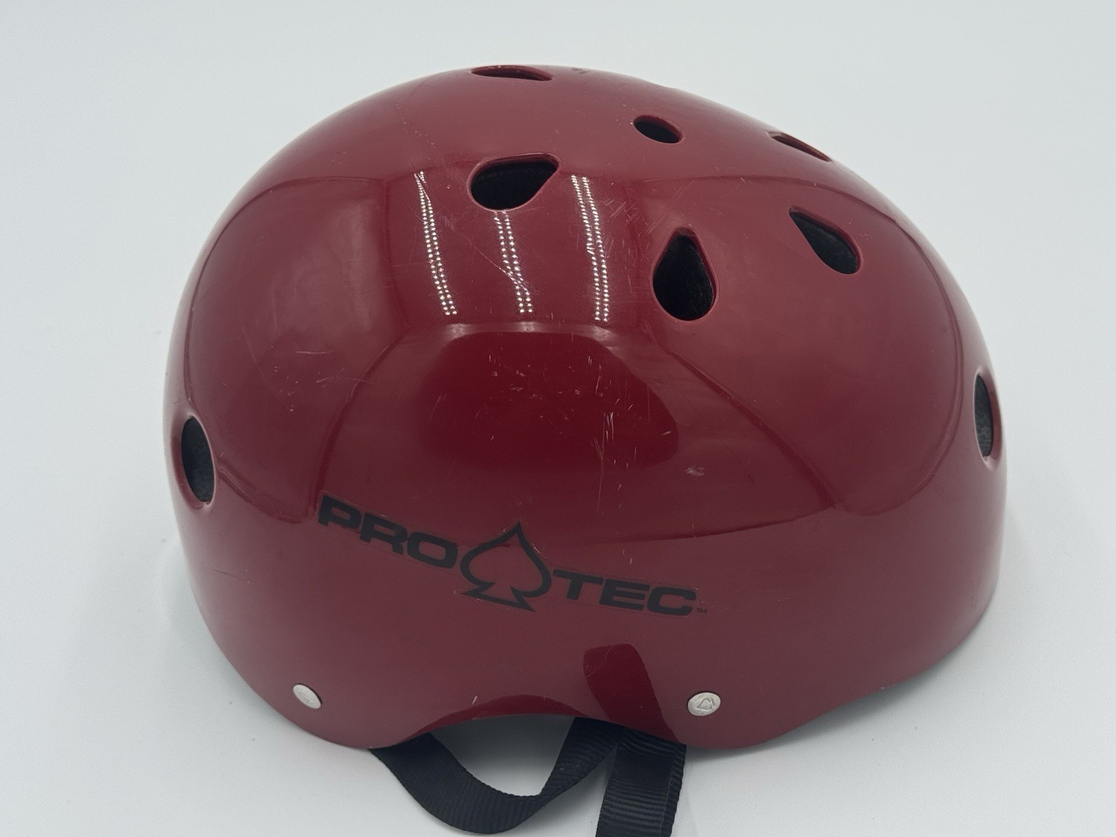 Pro-Tec "The Classic" Skate Red Skateboard Helmet Old School Size S/M 53-56 cm