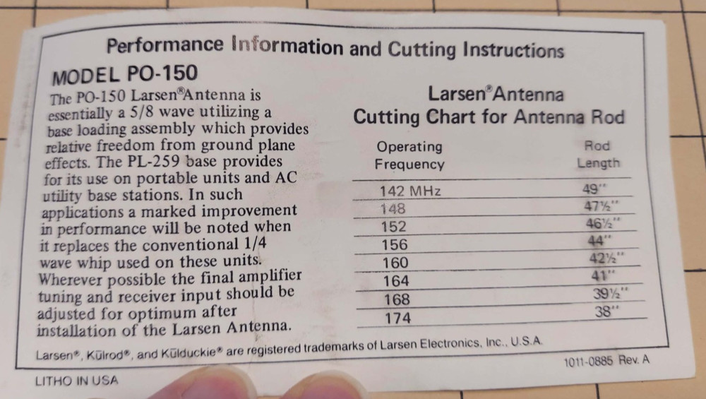 LARSEN PO-150B~~ NEW!!~~