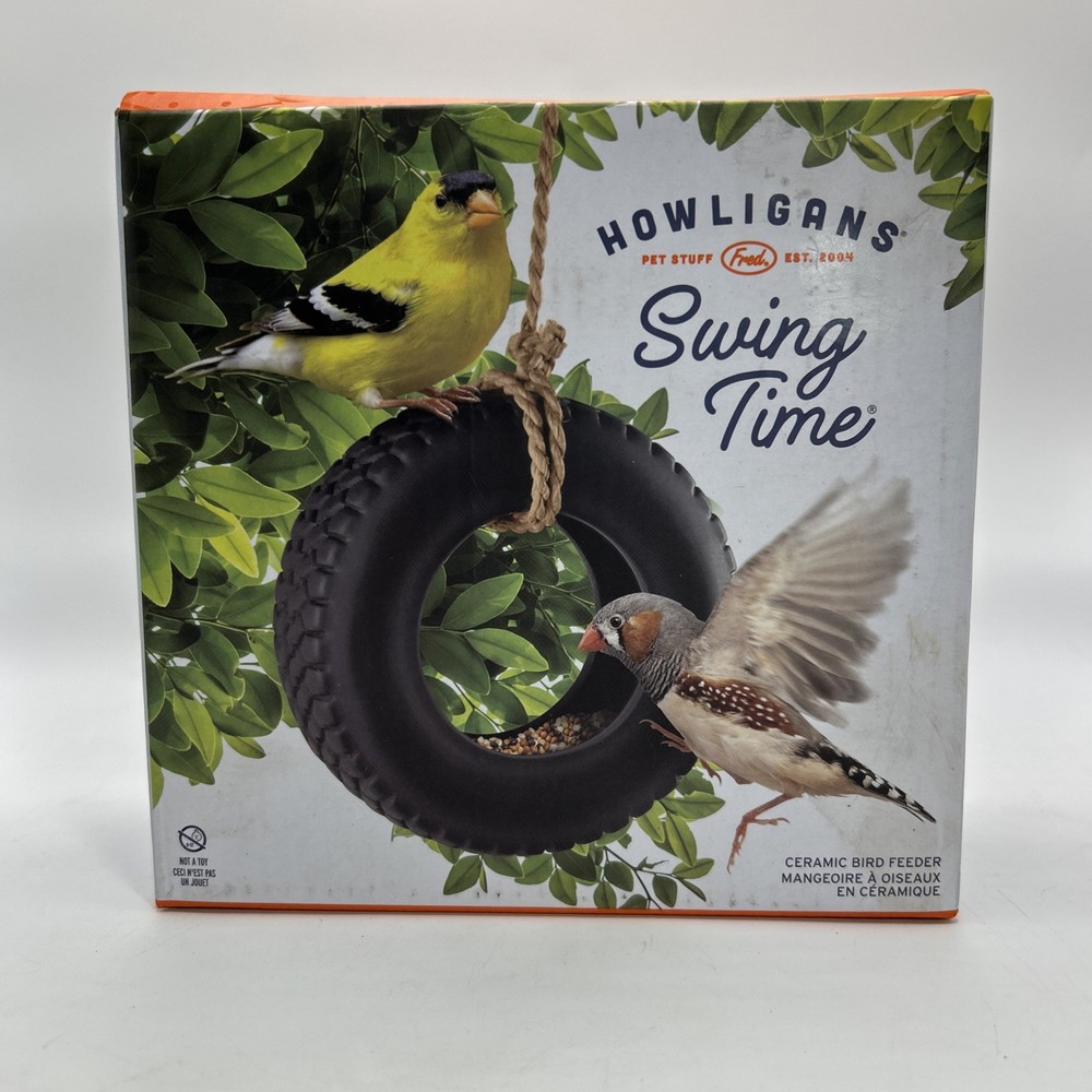 Howligans Swing Time Tire Bird Feeder