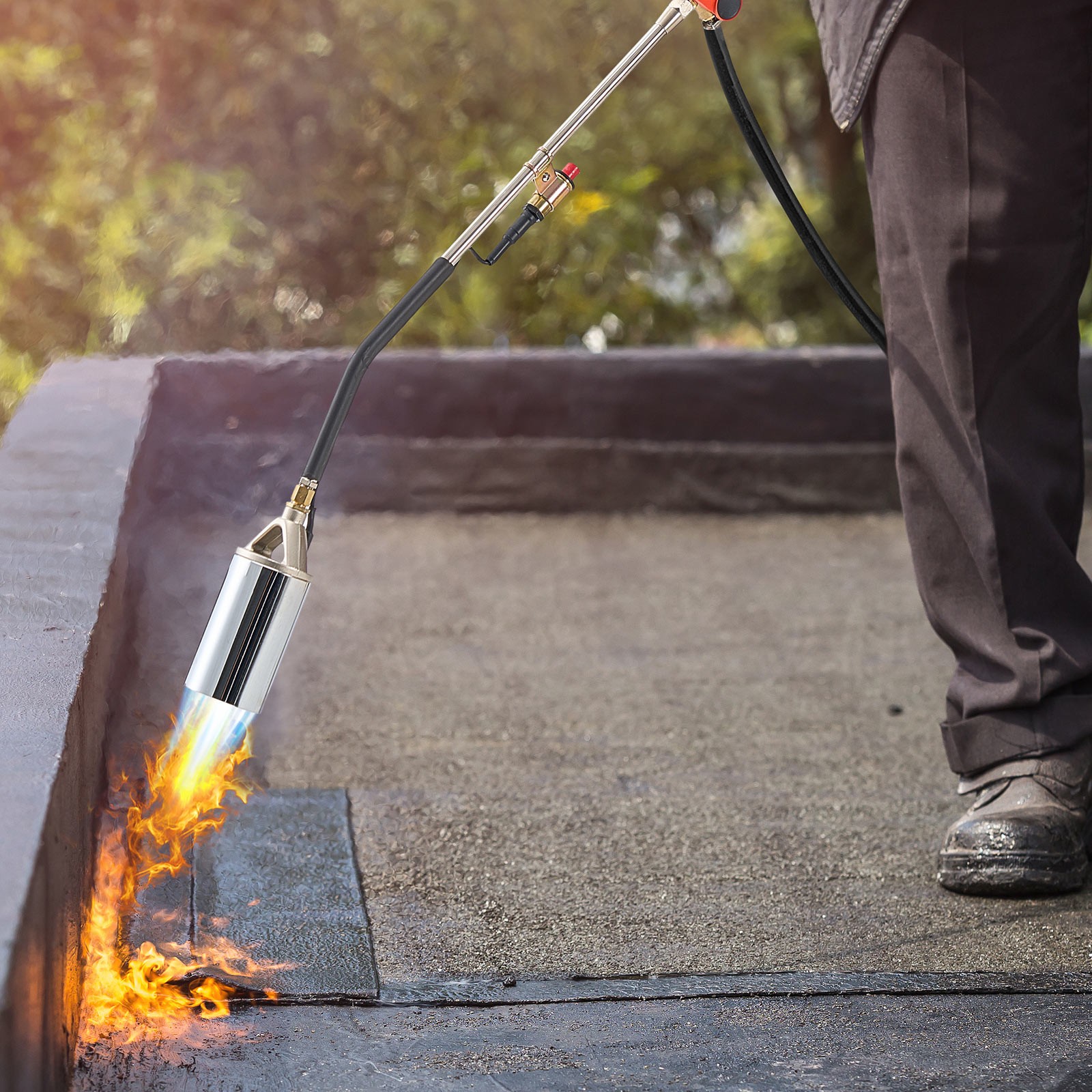 VEVOR Propane Weed Torch Burner Ice Snow Melter 2400000 BTU 10 ft Hose Portable