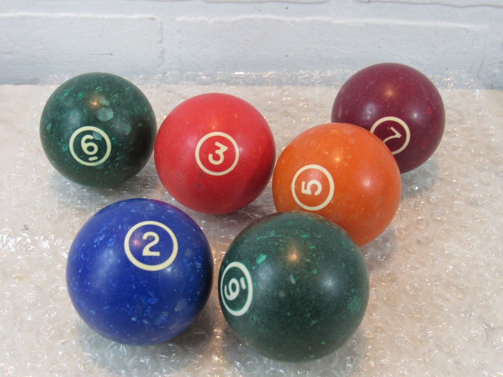 Vintage billiard balls