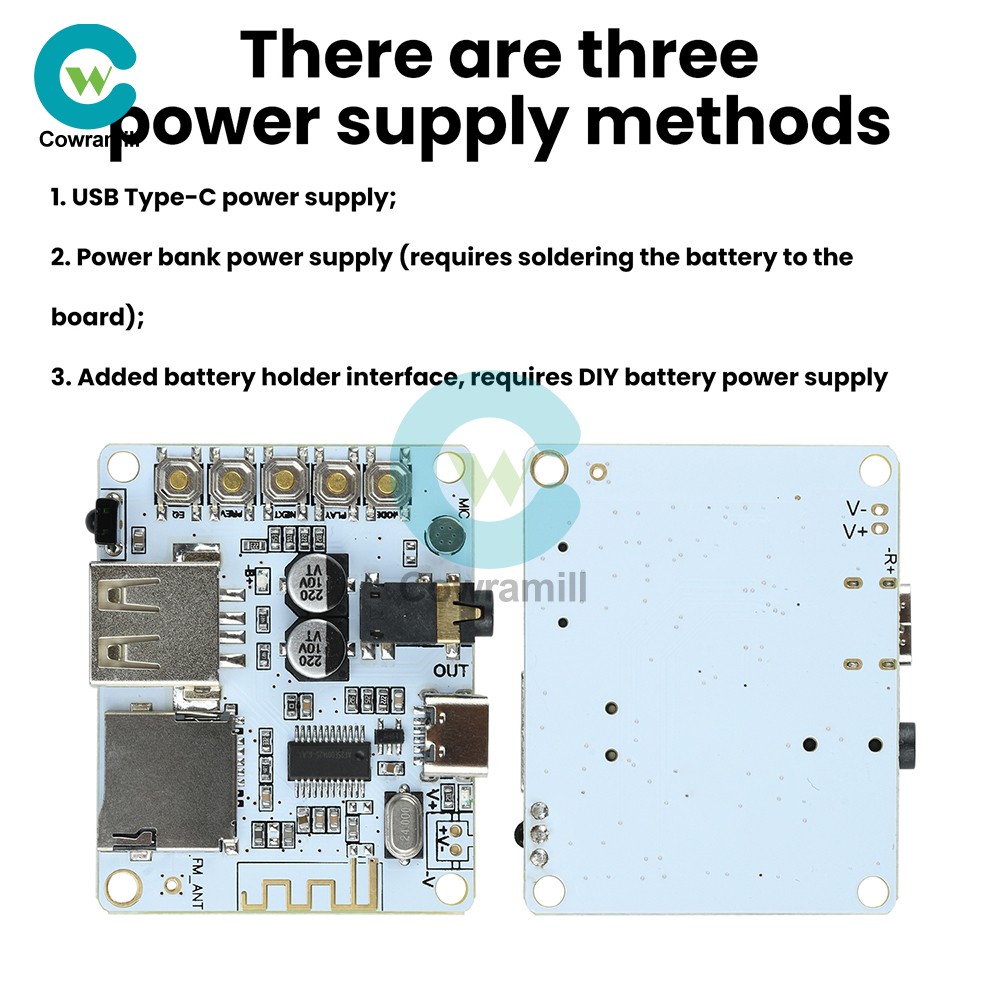 Bluetooth 5.4 Audio Receiver Board mp3 Lossless Decoder Decoding Module Type C