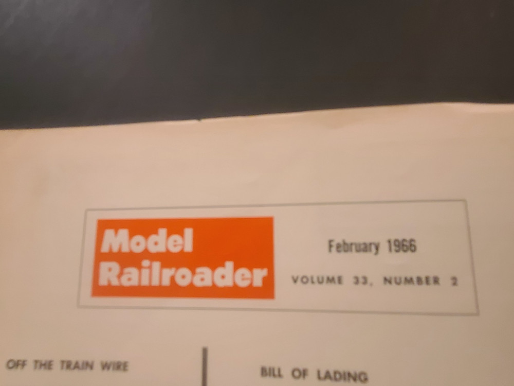 Model Railroader Train Magazine 1966 February