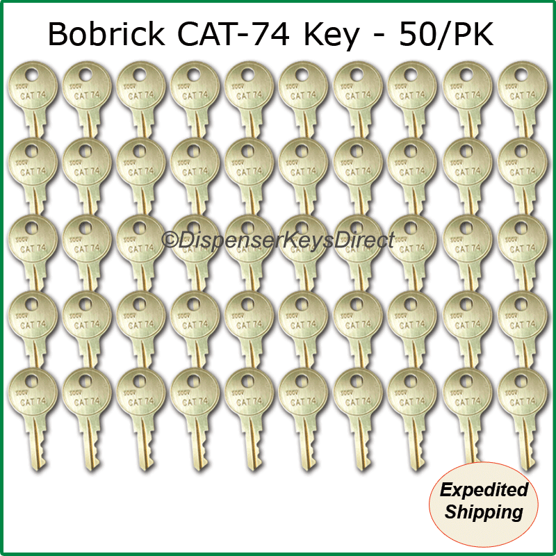 Bobrick CAT-74 Dispenser Key - (50/pc.) - Master Pack