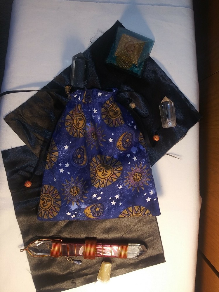 Celestial Sun and Moon tarot bag