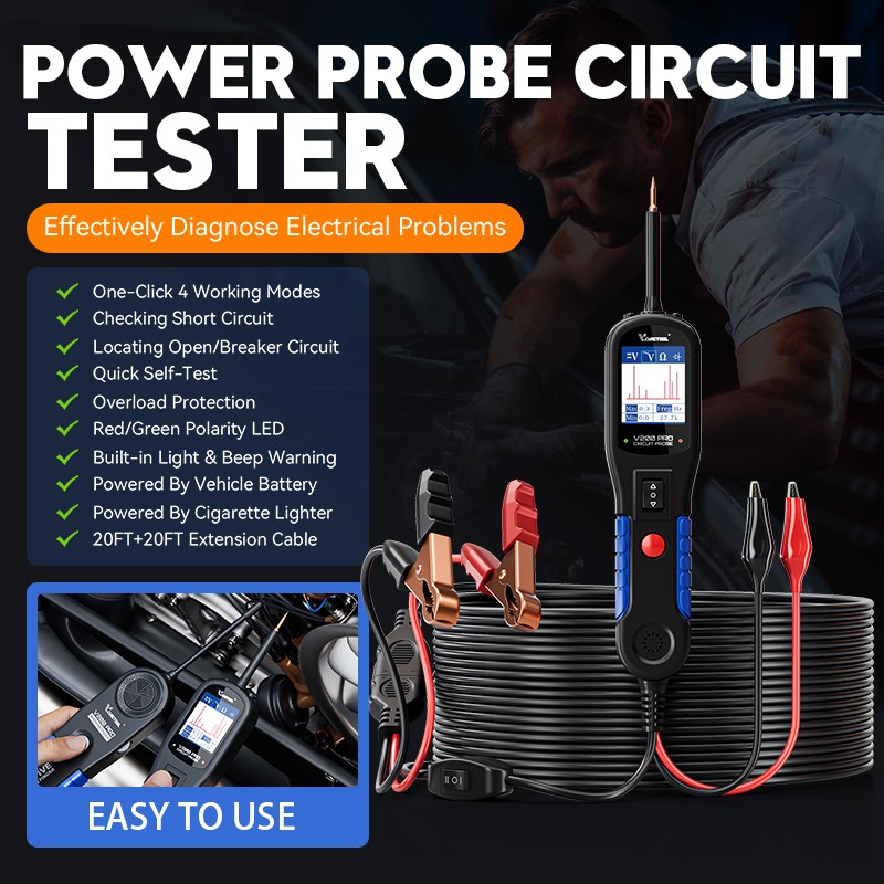 VDIAGTOOL V200PRO Kit Power Circuit Probe Tester Activating Component 30 Probe