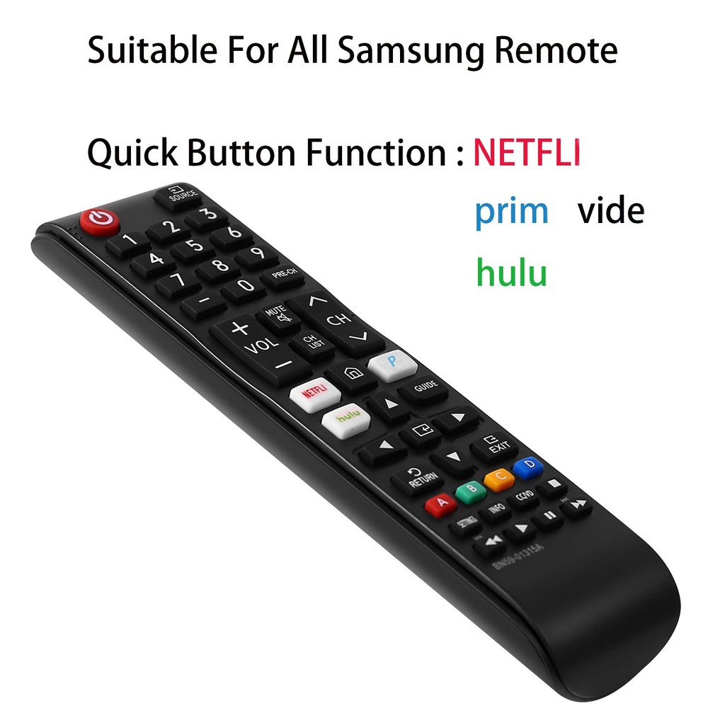 Universal Remote Control for All Samsung TV samsung remote, black