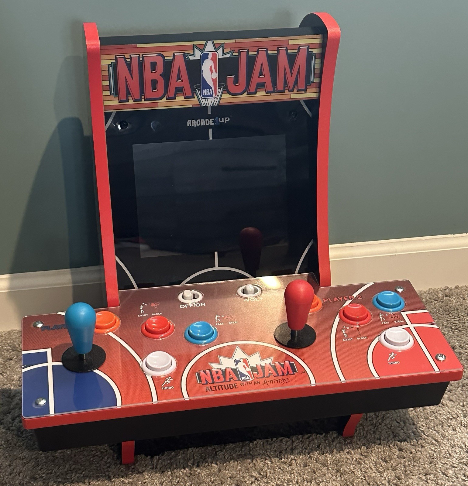 Arcade1Up NBA JAM 2 Player Countercade Bar top Arcade - Excellent Condition