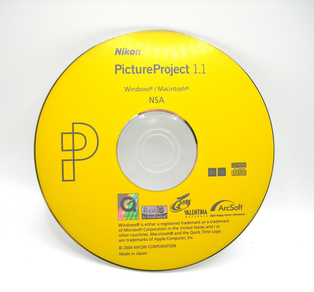Nikon Picture Project 1.1 Windows & Mac CD-Rom